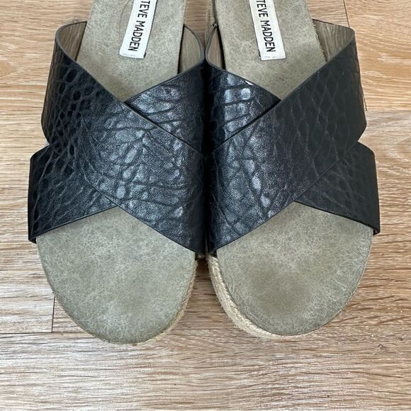 Steve Madden Hassie Platform Chunky Espadrille Sandals - Picture 7 of 12